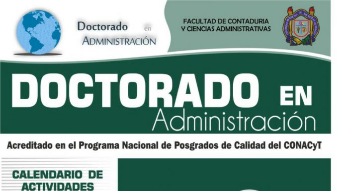 Abierta la Convocatoria para el Doctorado en Administración en la FCCA-UMSNH