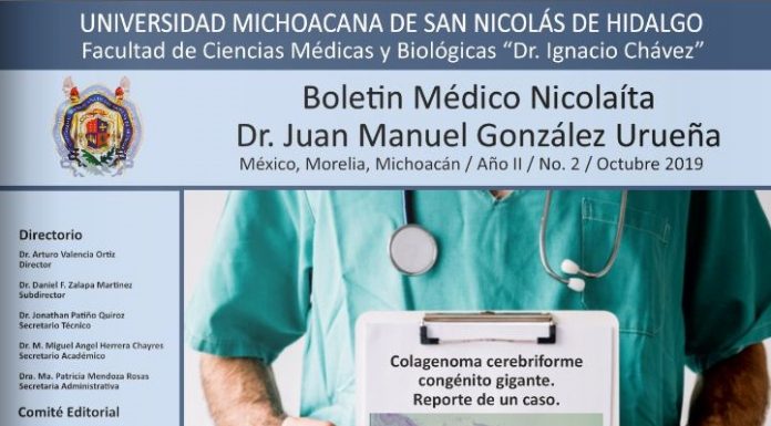 En Línea el Boletín Médico Nicolaita de la Facultad de Medicina de la UMSNH