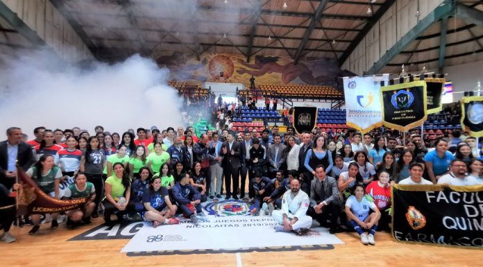 En Marcha la XXXII Edición de los Juegos Deportivos Universitarios Nicolaitas 2019