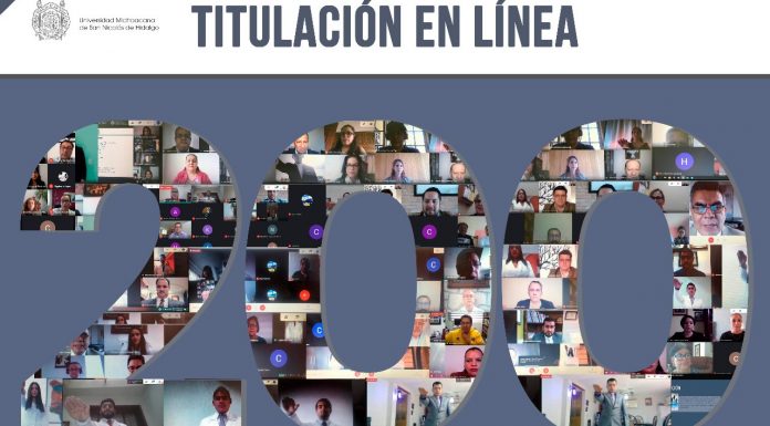 La UMSNH: sin detenerse, llega a los 200 egresados titulados en línea