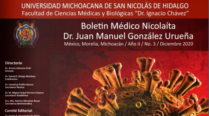 Listo el Boletín Médico Nicolaita «Dr. Juan Manuel González Urueña» en su edición de diciembre del 2020 Boletin Médico Nicolaita "Dr. Juan Manuel González Urueña" en su edición de diciembre del 2020