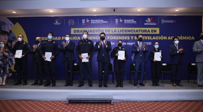 Reconoce el Gobierno de Michoacán a la Licenciatura en Seguridad Pública y Ciencias Forenses de la UMSNH