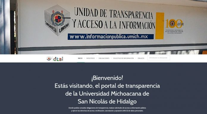 Rediseño integral al Portal de Transparencia de la UMSNH
