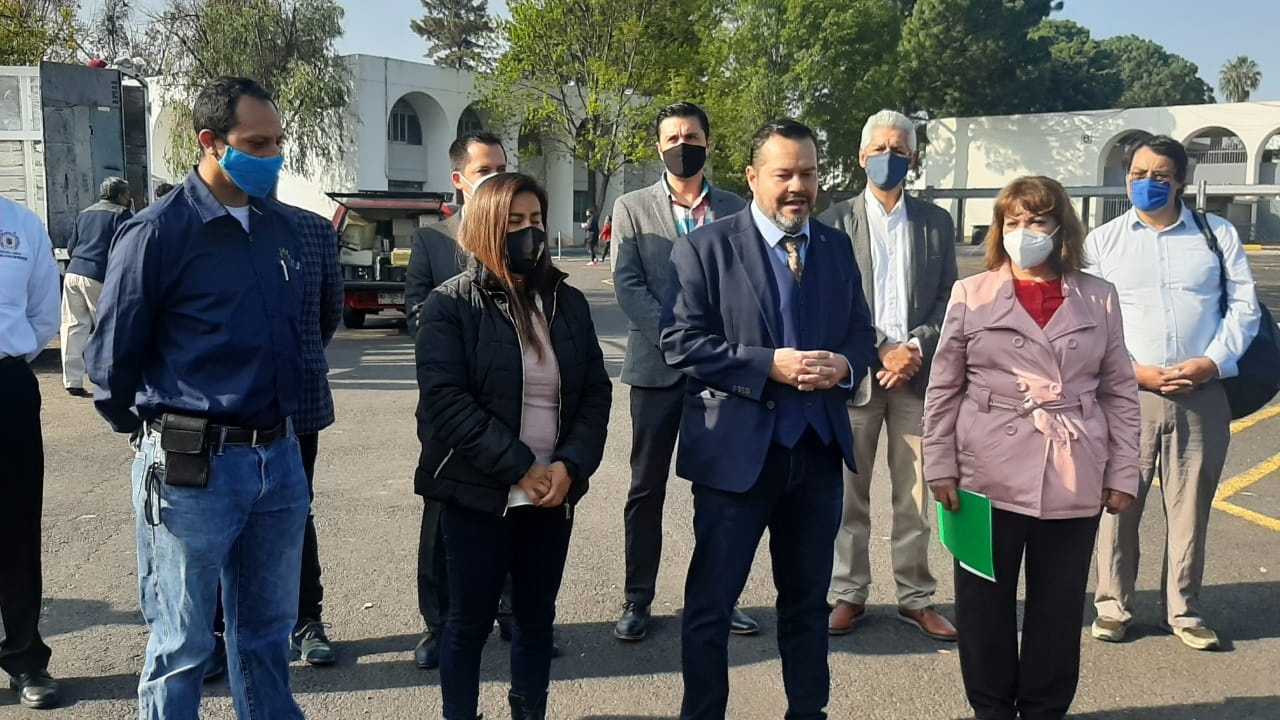 El secretario académico de la UMSNH, Dr. Orépani García Rodríguez, encabezó el arranque de la décima edición del Recoelectrón Universitario 2021