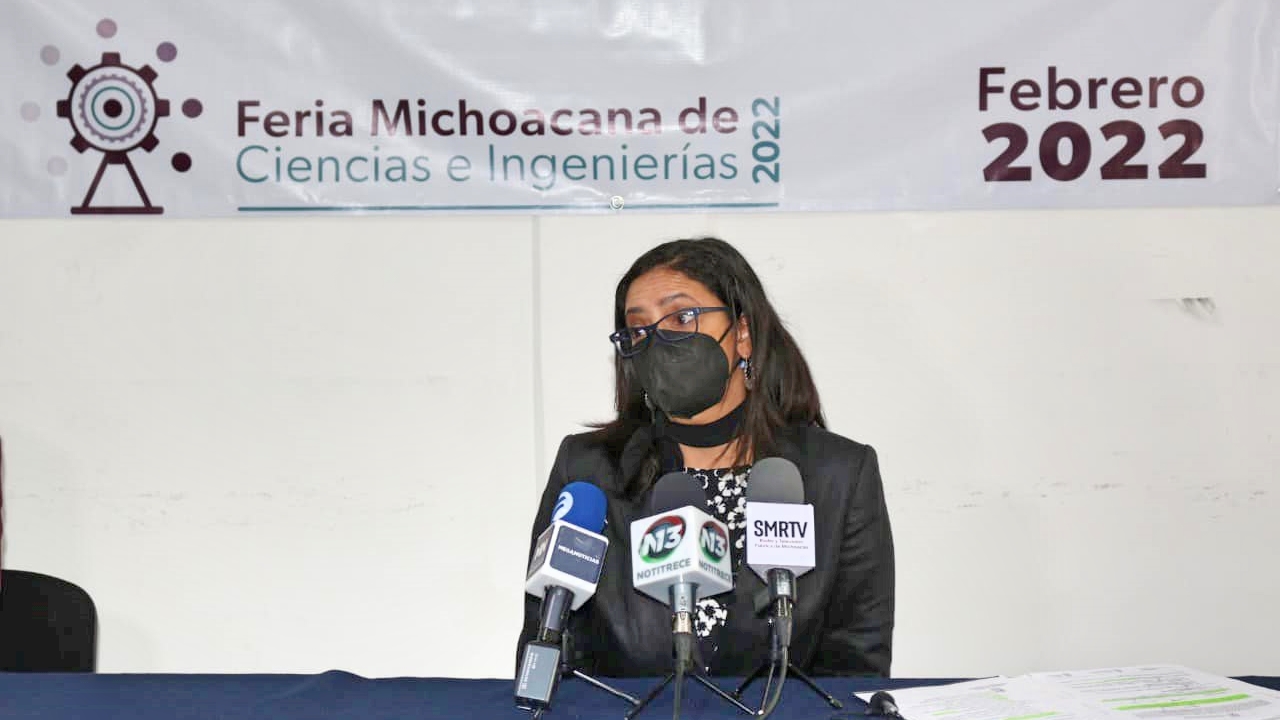 La Dra. Alejandra Ochoa Zarzosa, hizo extensiva la invitación a participar en la Feria Michoacana de Ciencias e Ingenierías 2022