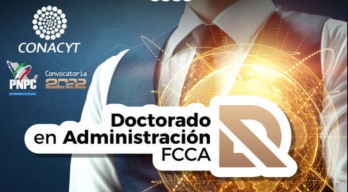 Doctorado en Administración en la FCCA-UMSNH; abierta su convocatoria 2022-2025