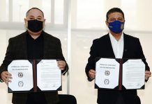 Destraban pagos de jubilaciones del IMSS el STUMICH y la UMSNH Armando Rangel Díaz, Secretario General del Sindicato de Trabajadores de la Universidad Michoacana y el Rector de la Universidad Michoacana de San Nicolás de Hidslgo, Dr. Raúl Cárdenas Navarro.