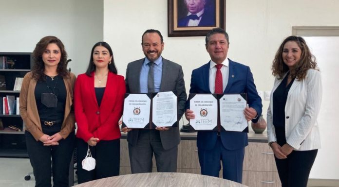 Tribunal Electoral del Estado de Michoacán y la UMSNH vinculan colaboración Firman dos convenios de colaboración el Tribunal Electoral del Estado de Michoacán y la Universidad Michoacana de San Nicolás de Hidalgo