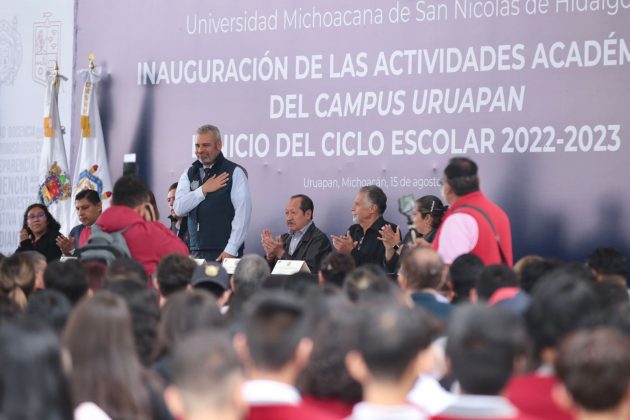 Inauguración de la Unidad Profesional de Uruapan y arranque del ciclo escolar 2022-2023 de la UMSNH