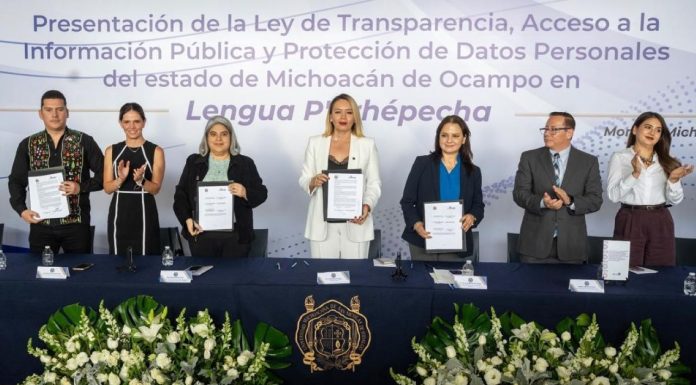 UMSNH y IMAIP presentan traducción de ley de transparencia al P´urhépecha para más de 100,000 habitantes