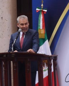 Mtro. Alfredo Ramírez Bedolla gobernado constitucional del Estado de Michoacán de Ocampo.