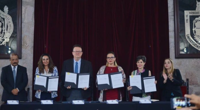 UMSNH y TEPJF sellan alianza para promover la Cátedra Tribunal Electoral
