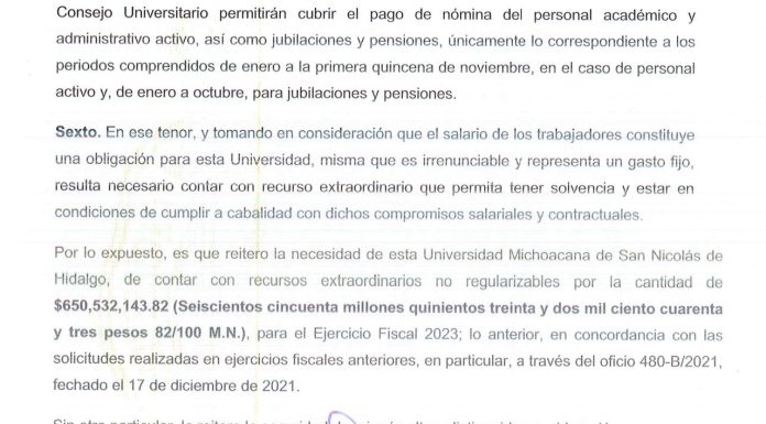 Fondos Federales de la SEP Cruciales para Resolver Pagos en UMSNH