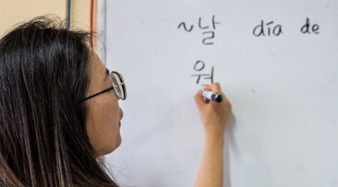 UMSNH abre convocatoria para estudiar 11 idiomas en tres modalidades Una profesora del Departamento de Idiomas de la UMSNH imparte clase de coreano, uno de los 11 idiomas disponibles en la convocatoria de ingreso para el ciclo 2026-2026 que cierra el 14 de febrero.
