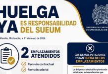 UMSNH aguarda firma de convenios para levantar huelga que afecta a 57 mil estudiantes Rectoría de la UMSNH lista para firmar convenios y levantar huelga sindical