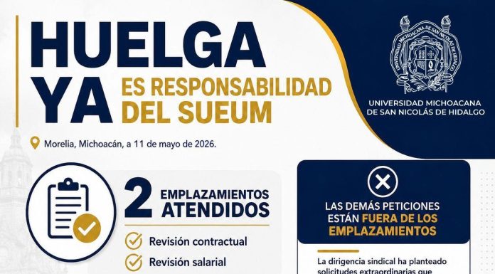 UMSNH aguarda firma de convenios para levantar huelga que afecta a 57 mil estudiantes Rectoría de la UMSNH lista para firmar convenios y levantar huelga sindical