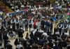 UMSNH y CENEVAL blindan ingreso en Salud con evaluación externa Vista general del auditorio de la UMSNH durante el segundo día de evaluaciones, donde más de dos mil seiscientos jóvenes aplicaron la prueba estandarizada supervisada por el CENEVAL.