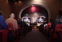 UMSNH instala nuevo Consejo Universitario para el periodo 2026-2028 Vista general del escenario principal donde la rectoría y la secretaría general presiden la instalación formal del órgano colegiado de gobierno.