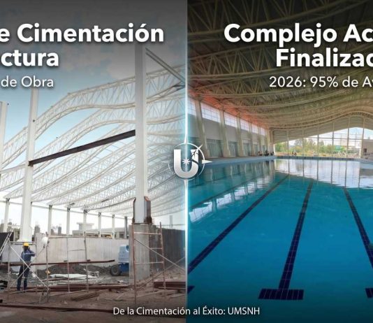 Alberca olímpica de la UMSNH alcanza 95 por ciento Alberca Olímpica de la UMSNH