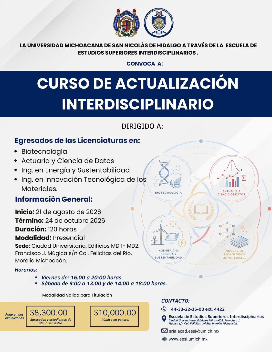 Curso de Actualización Interdisciplinario como opción de titulación. Curso de Actualización Interdisciplinario como opción de titulación.