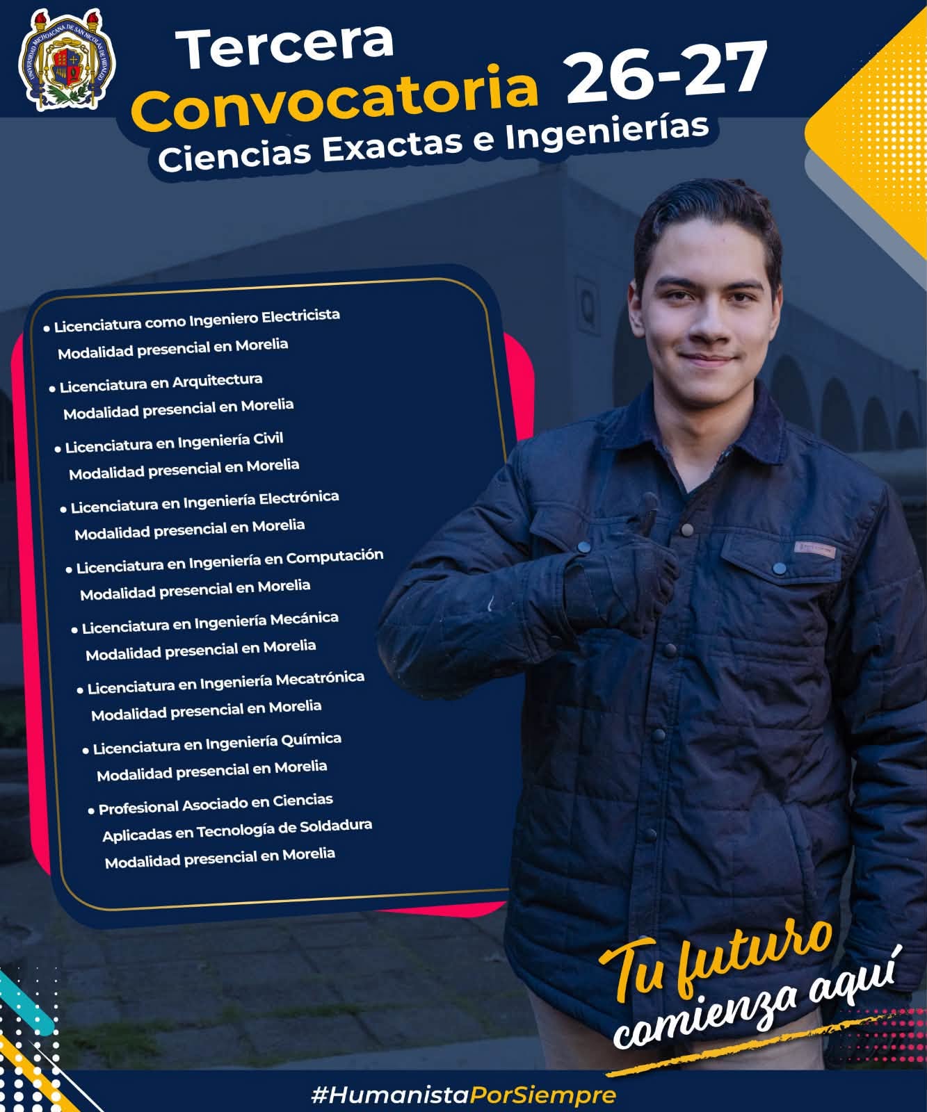 Tercera Convocatoria de la UMSNH: Area de Ciencias Exactas e Ingenierías Tercera Convocatoria de la UMSNH: Area de Ciencias Exactas e Ingenierías