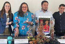 Anuncian el 4º Festival de Día de Muertos UNAM Morelia Ireri Ortiz, Nataly Vargas y Luis Felipe Rodríguez encabezaron la rueda de prensa para detallar las más de noventa actividades gratuitas del festival universitario.
